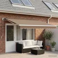 Markizės pakaitinis audinys Taupe 5 x 3 m Poliesteris