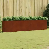 Aukštas sodo lovelis, 360x40x80cm, Corten plienas