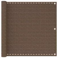 Balkono Ekranas Ruda 75 x 800 cm HDPE ir aliuminis