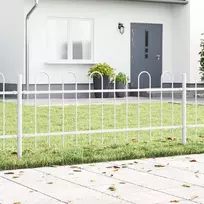 Sodo tvora 5 pcs Balta 8,5 x 0,6 m Miltelinis plienas