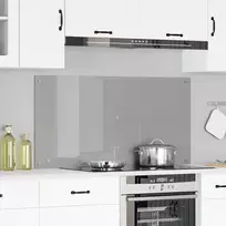 Virtuvės atbraila Šviesiai pilka 120 x 60 cm grūdintas stiklas