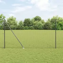 Žemės smaigalis tvoros stulpas 7 vnt. Pilka