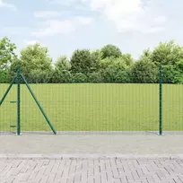 Tvorelių stulpas su betono pamatu 7 vnt. Žalia