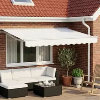 Elektrinė ištraukiama pavėsinė Baltas 3,5 x 2 m