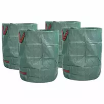 Sodo atliekų maišai 4 pcs Žalia 66 x 66 x 83,5 cm