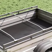 Tentų laikiklis priekaboms 2 pcs Sidabro 130-210 cm Aliuminis