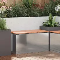 Sodo suolas Sidabro 80 x 40 x 43 cm Galvanizuotas plienas