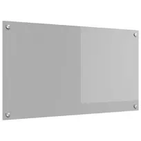 Virtuvės atbraila Šviesiai pilka 90 x 50 cm grūdintas stiklas