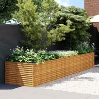 Aukštas sodo lovelis, 479x100x69cm, Corten plienas