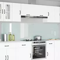Virtuvės atbraila 2 pcs Balta 120 x 60 cm grūdintas stiklas