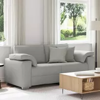 Dvivietė sofa Debesų pilka 180 cm audinys