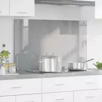 Virtuvės atbraila Šviesiai pilka 100 x 60 cm grūdintas stiklas