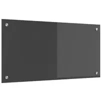 Virtuvės atbraila Tamsiai pilka 80 x 40 cm grūdintas stiklas