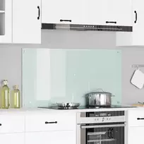 Virtuvės atbraila Balta 120 x 60 cm grūdintas stiklas