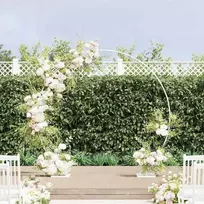Vestuvinis Arklys Baltas 220 x 45 x 200 cm Plienas