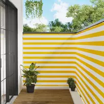 Balkono privatumo ekranas 150 x 600 cm Audinys su PU danga