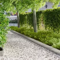 Vejo kraštas 30 pcs 103 x 20 cm metalas Sidabrinė