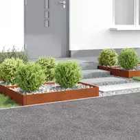 Vejo kraštas 4 pcs 100 x 60 x 20 cm Plienas Rūdijanti
