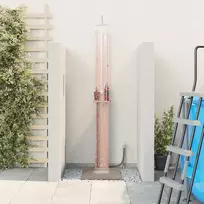 Lauko dušas 246 cm Kietosios maumedžio ir nerūdijančio plieno