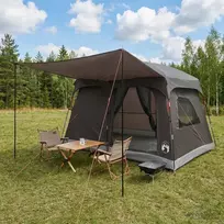 Šeimos palapinė Ruda Pilka 380 x 260 x 190 cm Poliesteris