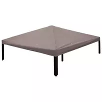 Paviljono uždanga Taupe 300 x 300 cm Poliesteris ir plienas