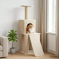 Kačių medis su sisaliniu šveitimu Kreminė 146 cm