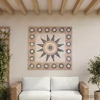 Mozaikos plytelės gėlių raštu Įvairiaspalvis 120 x 120 cm