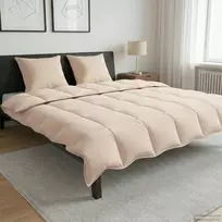 Žiemos antklodė Smėlio 240 x 220 cm 100% natūralus Kapok