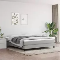 Kišeninių spyruoklių čiužinys, vidutinio kietumo, pilkas, 152x203x20cm, audinys