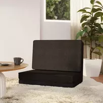 Sulankstomas čiužinukas-kėdė, juodos spalvos, audinys