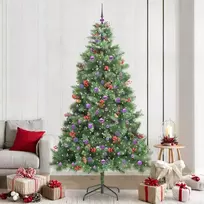 Dirbtinė Kalėdų eglutė Žalia 240 cm PVC ir metalas