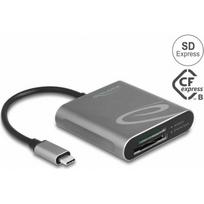 Delock Delock USB Type-C Card Reader fur SD Express und CFexpress Speicherkarten | 91000 | 4043619910007