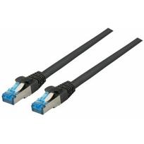 EFB Kabel patchcord Superflex Black długość 25m 10Gbit 500MhZ z kablem Cat6A Cat 7 | K5525FSW.25 | 4049759187637