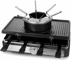Grill elektryczny Emerio RG-124930 grill raclette 8 os. 1400 W Black, Stal nierdzewna | RG-124930 | 7333282003548
