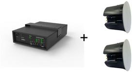 Kino domowe VivoLink Vivolink Audiopack Subwoofer 6.5 40W + 2 x premium ceiling speakers Black Przewodowa 110 W | AUDIOPACK-IC2 | 5715328213456