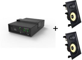 Kino domowe VivoLink Vivolink Audiopack Subwoofer + 2 x premium in-wall speakers Black Przewodowa 110 W | AUDIOPACK-IW2 | 5715328213470