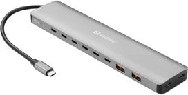 Sandberg USB-C to 8 x USB-C + 2xUSB-A (136-80) | 136-80 | 5705730136801