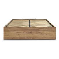Rudos spalvos dvigulė lova iš medžio drožlių plokštės iš beržo su sandėliavimo vieta/be galvūgalio su lovos grotelėmis 160x200 cm Mara – Bobochic Paris