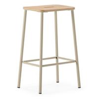 Kreminės spalvos baro kėdžių komplektas 2 vnt. (sėdynės aukštis 65 cm) Abba – Marckeric