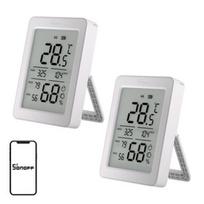 SONOFF ZigBee SNZB-02DR2 Temperatūros ir Drėgmės Jutiklis, 2 vnt.