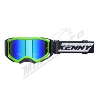 Kenny racing krosiniai akiniai performance evo 2 neon žali veidrodiniai lęšiai