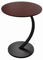 Apvalus medinis kavos staliukas 60 cm svetainei su metaliniu loft stiliaus pagrindu