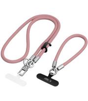 (Dusty Rose) dirželis telefonui "Tech-Protect C10S Rope Crossbody & Wrist"