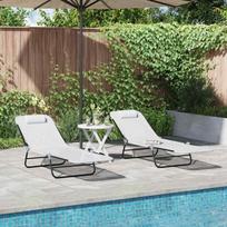 Sulankstomas gultas 2 pcs Kreminė 182 x 55 x 85,5 cm