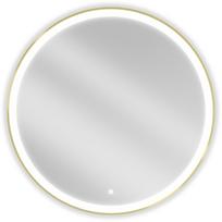 Mexen Esso apšviestas vonios veidrodis, apvalus 90 cm, LED 6000K, apsauga nuo rasojimo, aukso rėmas - 9825-090-090-611-50