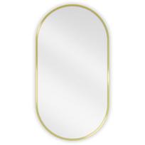 Mexen Loft ovalis vonios veidrodis 75 x 40 cm, auksinis rėmas - 9851-075-040-000-50