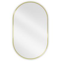 Mexen Loft ovalus vonios veidrodis 90 x 55 cm, auksinis rėmas - 9851-090-055-000-50