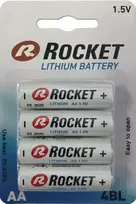 Rocket Lithium AA 1,5V 2900mAh elementas FR6, 4 vnt.