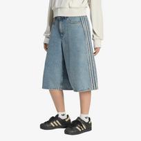 adidas Mid Rise Denim Jorts Worn Blue Denim - Dydis S (36) (KQ6478 Šortai)