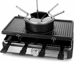 Emerio RG-124930 raclette grill 8 person(s) 1400 W Black, Stainless steel